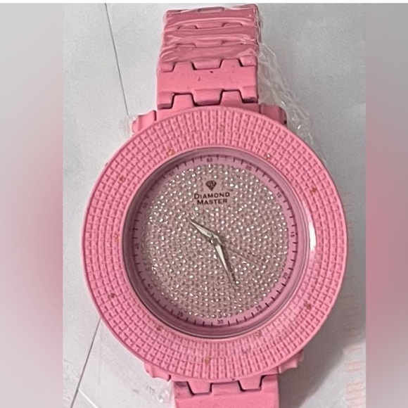 Women’sWatch. Custom Painted S.Steel Band. Genuine Diamonds On Case main image 4